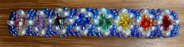 Beaded Barrettes (Medium)with Freshwater Pearls